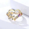 O1CN01cDSKvw1LOPCvfw2Rn__2211005661289-0-cib Wholesale Mother's Day Diamond Butterfly Alloy Rings