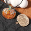 Wholesale Creative Exaggerated Rhinestone Pumpkin Pattern Alloy Earrings