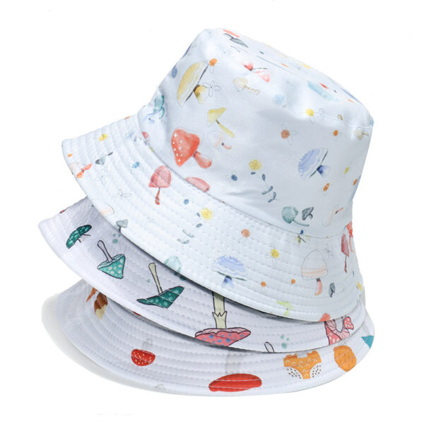 Wholesale Mushroom Print Polyester Fisherman Hat