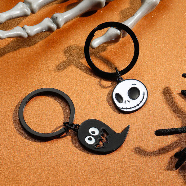 O1CN01cKJ2o01bFjkK0X836_2857743436-0-cib Wholesale Halloween Cartoon Bat Ghost Zinc Alloy Keychain