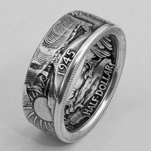Wholesale Dollar Engraved 1945 Alloy Ring