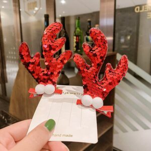 Red elk horns (1 pair)