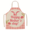 Wholesale Mother's Day Printed Apron Anti-Stain Linen Apron Home