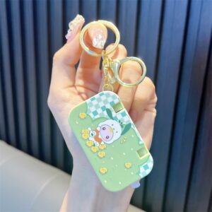 Green-sanrio flip game console