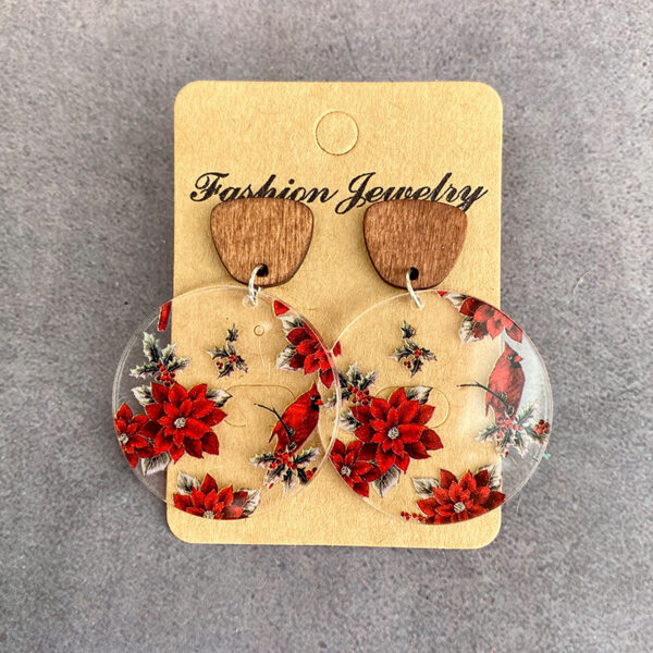 O1CN01cMOr781zp35hGXbQy_2215459036762-0-cib Wholesale Christmas Acrylic Printed Lantern Snowflake Earrings