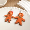 Wholesale Cartoon Christmas Gingerbread Man Wooden Earrings