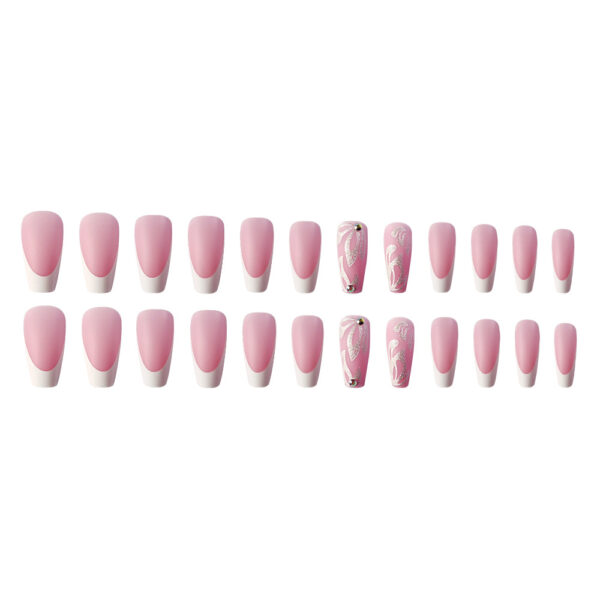 Wholesale French Glitter Petal Nail Patch