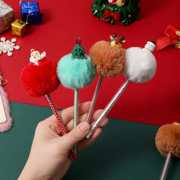 Wholesale Christmas Plush Ballpoint Pens
