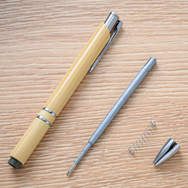 Wholesale Push Bamboo Ballpoint Pens
