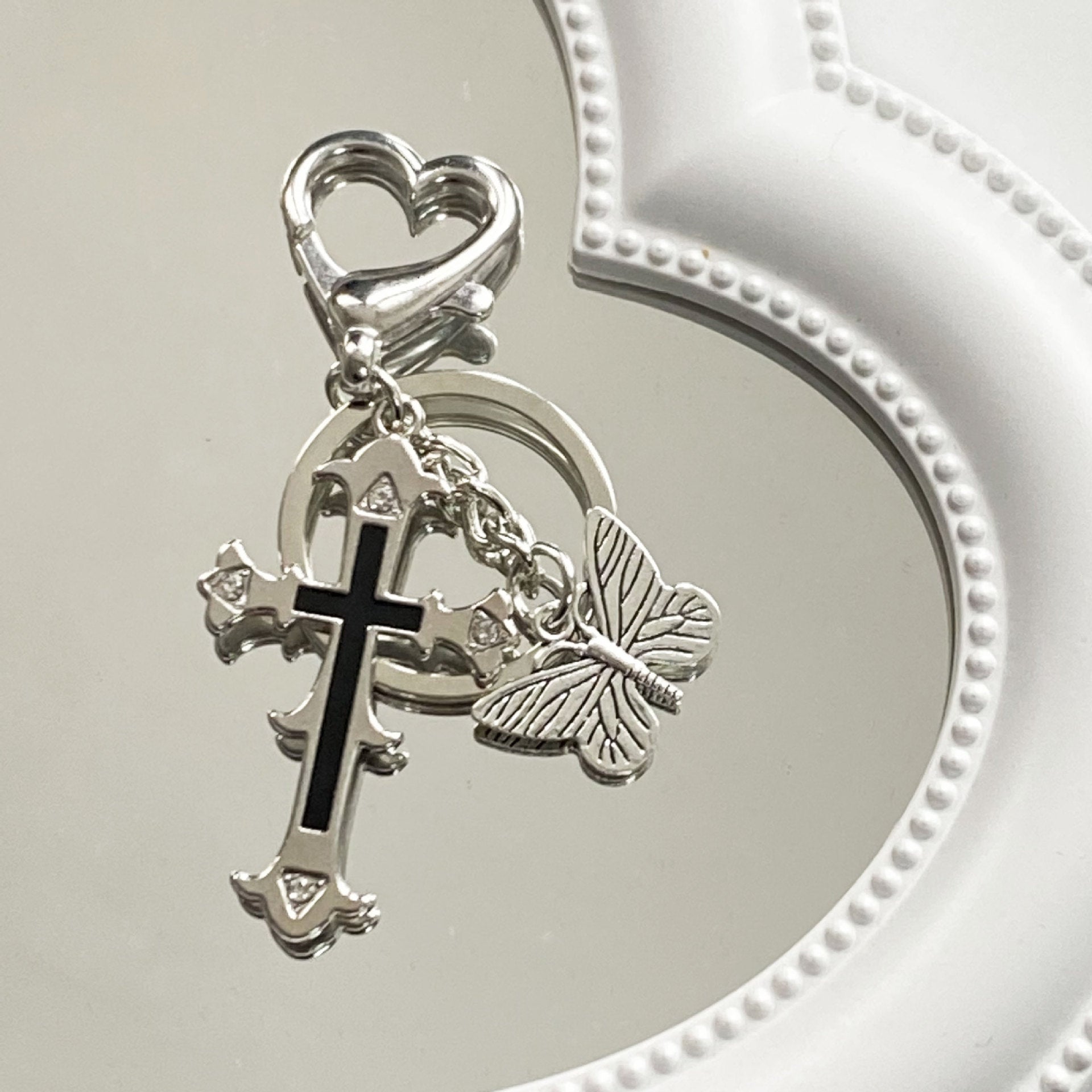 Wholesale Cross Butterflies Keychains
