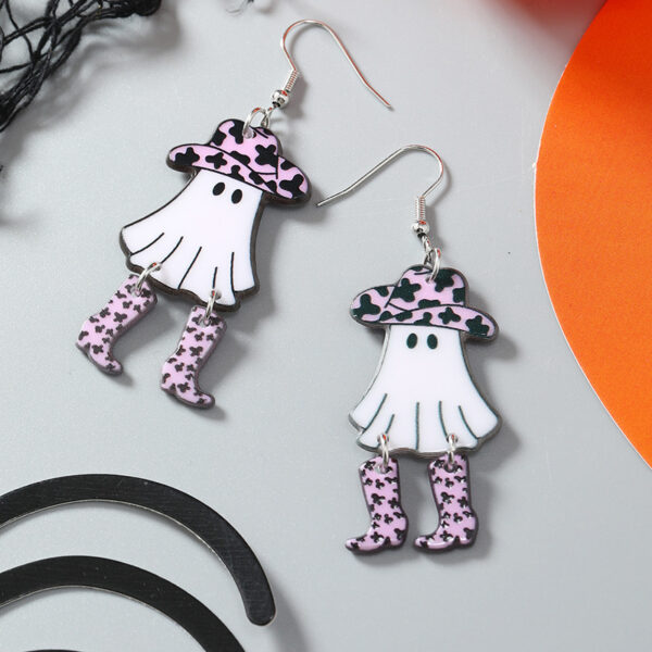 Wholesale Halloween Funny Mushroom Ghost Personality Halloween Vintage Earrings
