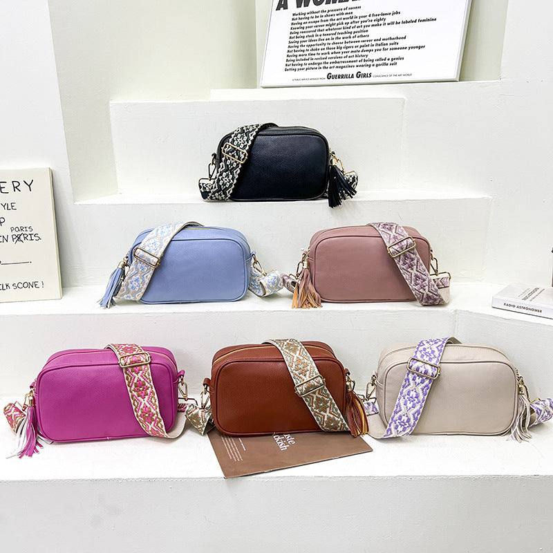 Wholesale PU Ethnic Tassel Shoulder Bag