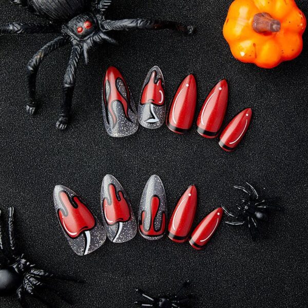 Wholesale Manga Style Candle Flame Glitter Powder Nail Stickers