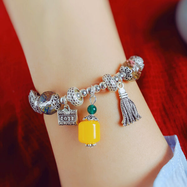 Wholesale Ethnic Style Colorful Crystal Beaded Bracelets