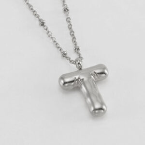 Steel letter T (with chain)