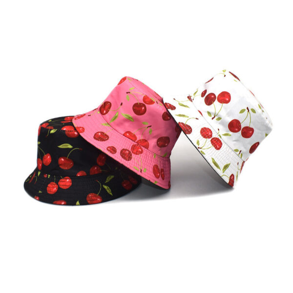 Wholesale Polyester Cherry Pattern Bucket Hat