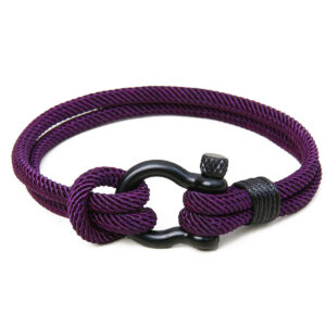 Dark purple + stainless steel buckle