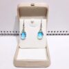 Wholesale crystal glass water drop fashion net red earrings