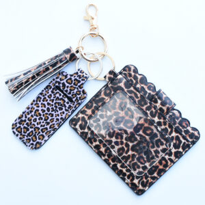 Reddish brown leopard print