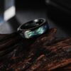 O1CN01cXYsM825XXQQtdBlb_2525097536-0-cib Wholesale Black Plated Abalone Rings Tungsten Carbide