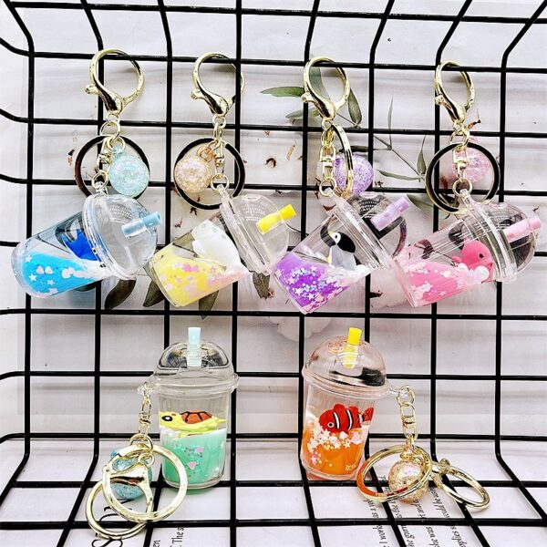 Wholesale Acrylic Sea Animal Floating Creative Keychain