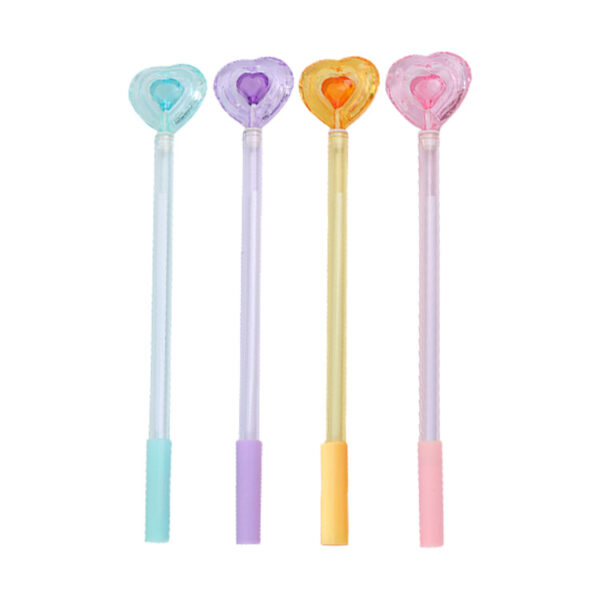 O1CN01caERsh2KRKKgFp7Aq_2208275059553-0-cib Wholesale Plastic Crystal Heart Ballpoint Pen