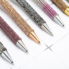 Wholesale Metal Leopard Rainbow Rhinestone Ballpoint Pen