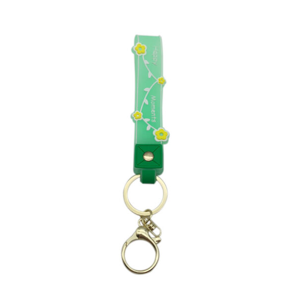 Wholesale Soft Gum Candy Color Lanyard Keychains