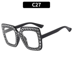 C27-bright black frame white film