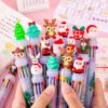 Wholesale Plastic Cartoon Christmas 10 Color Ballpoint Pen