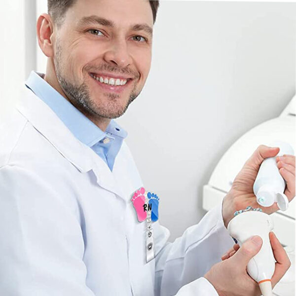 O1CN01cclLOk1DSyMqVHXr0_971130216-0-cib Wholesale Acrylic Nurse Doctor Retractable Keychain