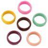 Wholesale Wide Circular Colorful Jelly Colored Dynamic Acrylic Resin Eco-friendly Bracelet