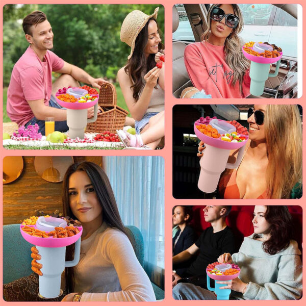 Wholesale 40oz Ice Cup Silicone Snack Platter