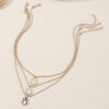 Wholesale Color Drip Owl Alloy Necklaces