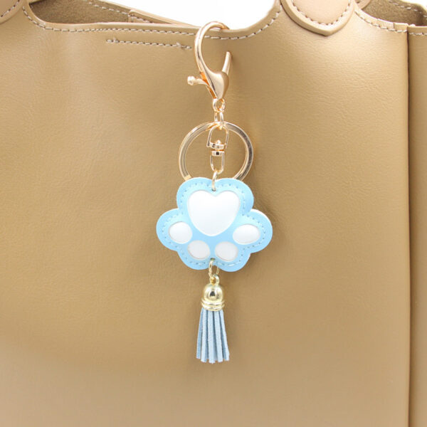 Wholesale PU Tassel Dog Claw KeyChain