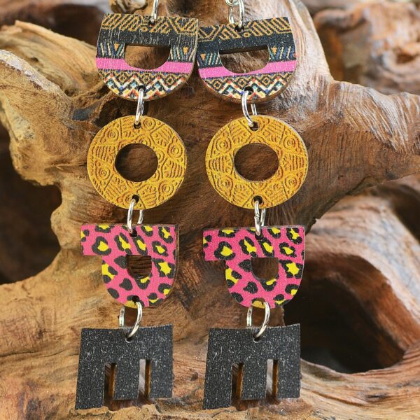 Wholesale DOPE Wooden Earrings