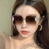Wholesale UV Protection Large Frame PC Sunglasses