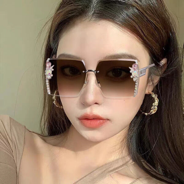Wholesale UV Protection Large Frame PC Sunglasses
