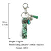 O1CN01ch0YZr1zp38fguTrx_2215459036762-0-cib Wholesale Western Cowboy Vintage Genuine Leather Turquoise Cowhide Keychain