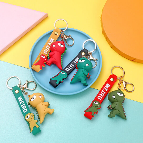 Wholesale Silicone Dinosaur Creative Keychain