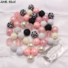 O1CN01chohPz1QEr8oTk2kr_2201245431945-0-cib-2 Wholesale 50pcs/pack 20MM Bull Pink+Leopard Print Acrylic Beads Bubblegum Beads