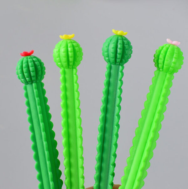 Wholesale Plastic Flower Cactus Gel Pen