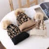 O1CN01ckn4Ms25M5XVc7LQS_2206362717511-0-cib Wholesale Leopard Print Pompom Beanie