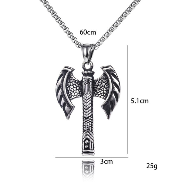O1CN01cl5KYd21yKOiPUAG3_2595027053-0-cib Wholesale Stainless Steel Pirate Double Ax Amulet Pendant Necklace
