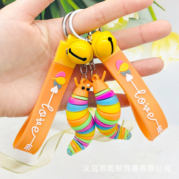 Wholesale Caterpillar PVC Keychains