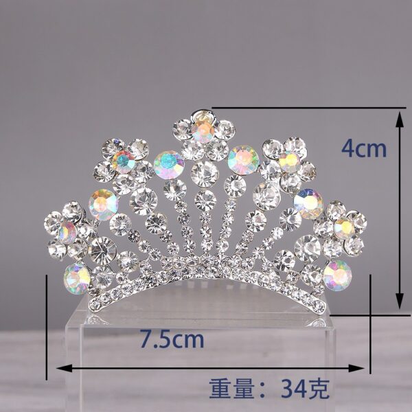 Wholesale Children's Princess Rhinestone Crown Hair Comb