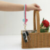 Wholesale Bohemian Hand Woven Cotton Rope Wristband with Keychain
