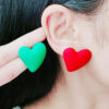 O1CN01cnvIdz1T3M5xbxg94_2677772326-0-cib Wholesale Valentine's Day 18 Colors Small Heart Valentine's Day Acrylic Earrings