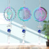 Wholesale 3D Rotating Gradient Color Tree of Life Stainless Steel Wind Chime
