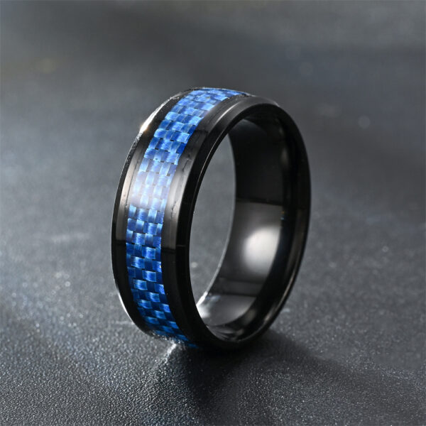Wholesale Blue Stainless Steel Rings